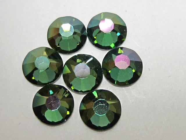 72 pcs. 20ss PERIDOT IRIS MIST (maxima) FLATBACK PRECIOSA Rhinestones